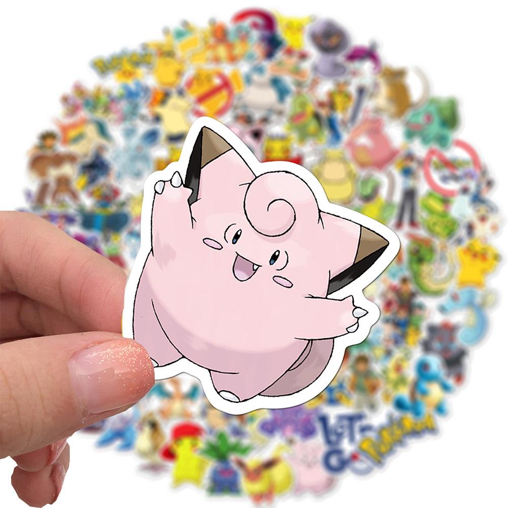 10/30/50/100pcs Cute Pikachu Art Graffiti Stickers Kawaii Decals DIY Skateboard Helmet Laptop Classic Anime Sticker Pack
