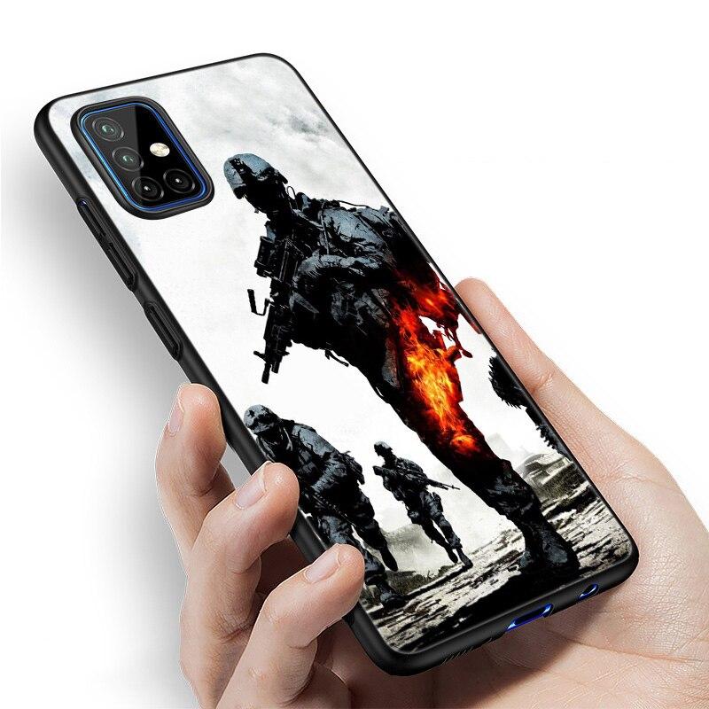 Army Soldier Special Forces Case For Samsung Galaxy A12 A02S A22 A32 A52 A72 A71 A51 A41 A31 A21 A11 A50 A70  A20S Black Cover
