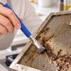 10/1PCS Kitchen Gas Stove Cleaning Brush Long Handle Double Ended Wire Brush Multi-functional Rust Grease Stain Cleaning Brush