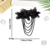 Fashion Beaded Detachable Tassel Flower Patch DIY Sewing Applique for Clothes Shoe Bag Craft Decor 1Pcs