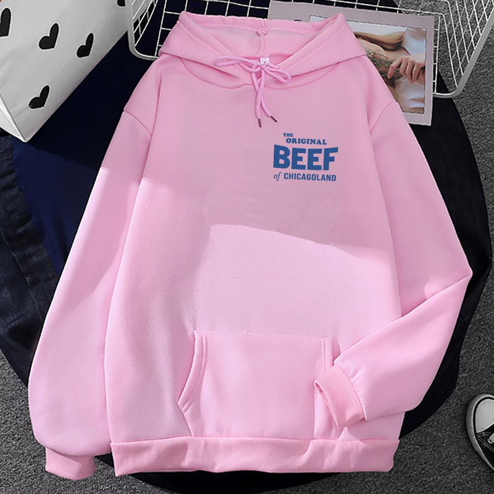 The Bear TV Series Graphic Hoodies The Original Beef of Chicagoland Letter Printing Sweatshirts Long Sleeve Winter Pullovers