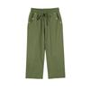 Women's Cropped Pants Stralght Pants With Pockets Lightweight Caual Loose Trousers