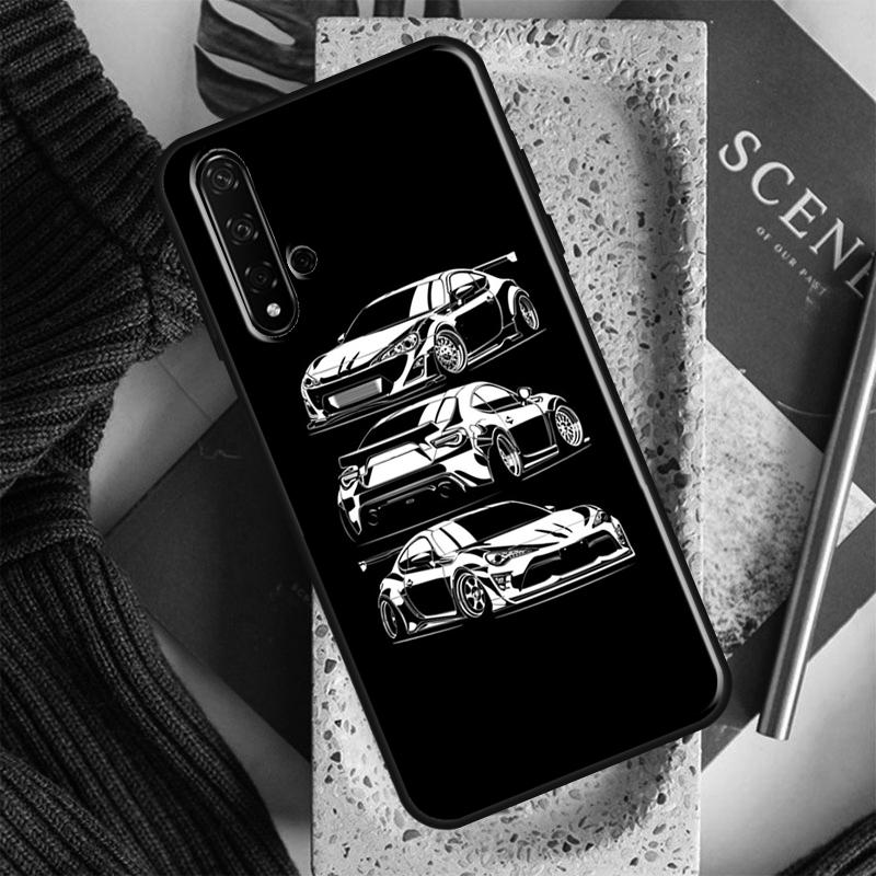 Japan JDM Car For Huawei Nova 7i 8i 11i 12i 12s 9 10 SE Y91 Y90 Y60 Y70 Y72 Y61 P30 P40 Lite P60 Pro Case