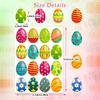 256 Counts Eggs Sticker Festival Party Decoration Sticker Wrapping Sticker for Packaging Journal Planner Phone Case