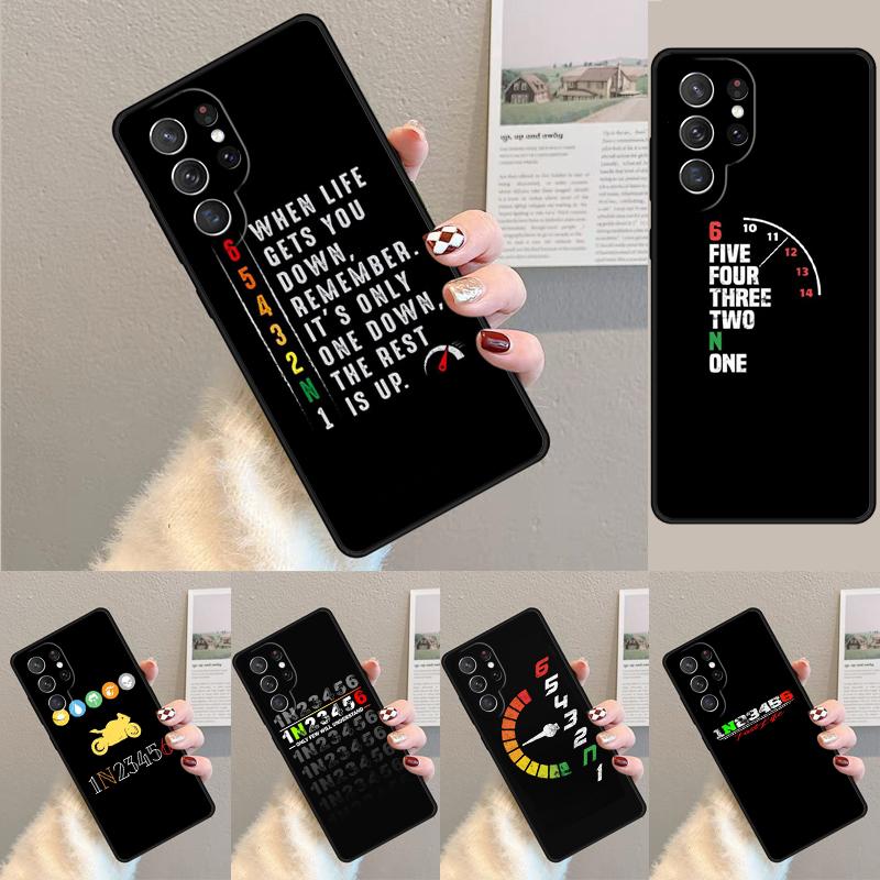 Motorcycle Gear Silicone Phone Case For Samsung Galaxy Note 10 Pro S26 S25 S24 S23 S22 S21 Plus S25Ultra Capa Cover