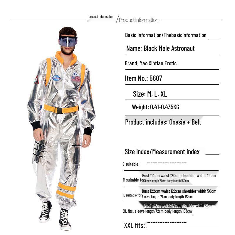 Astronaut Piloot Halloween Kostuum: Ruimtepak Rollenspel Outfit voor Kinderen en Volwassenen