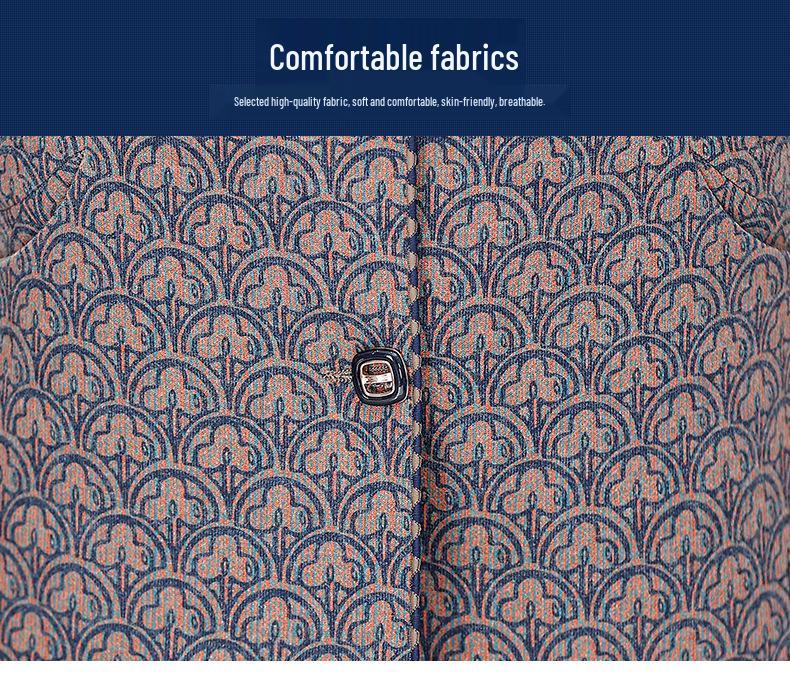 Plus Size Cardigan Jacket for Women 70-80: Spring/Autumn Outerwear for Middle-Aged & Elderly