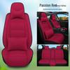Five-Seater Full Coverage Coarse Linen Car Seat Cushion Cover