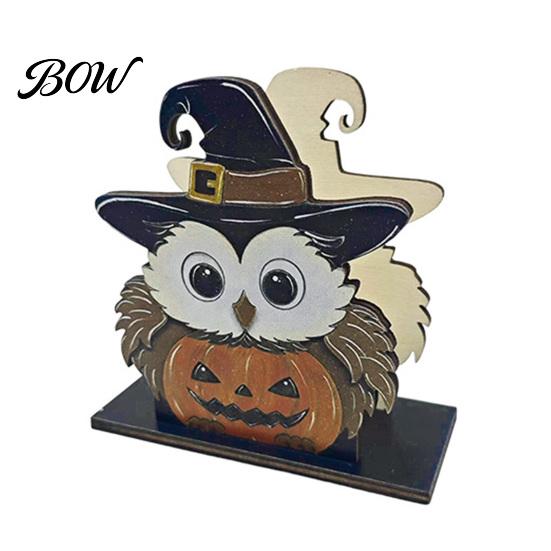Halloween Napkin Holder Wooden Holder, Ghost Pumpkin Decorative Tabletop Tissue Dispenser, Seasonal Interior Accents Paper Storage Organizer