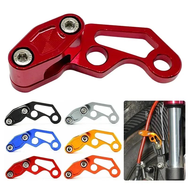 Universeller Motorrad Bremsleitungsklemmenclip Modifizierter Ölschlauch Bremsleitungsklemmenhalter Schutz Aluminiumlegierungsklemme Für Honda Yamaha Suzuki