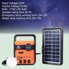 Solargeneratorsystem Solarpanel-Generator-Kit mit LED-Licht MP3-Radio Notbeleuchtung