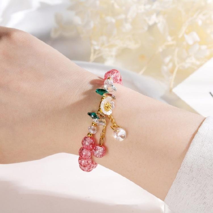 Rope Bracelet Sweet Flower Bracelet Colorful Beaded Bracelet Suitable for Party