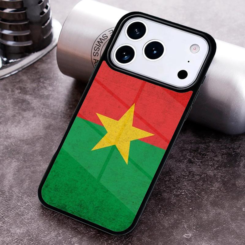 Burkina Faso Flag Phone Case For iPhone 17 16 15 14 13 12 11 Pro Max Plus 17Air Soft Silicone Cover