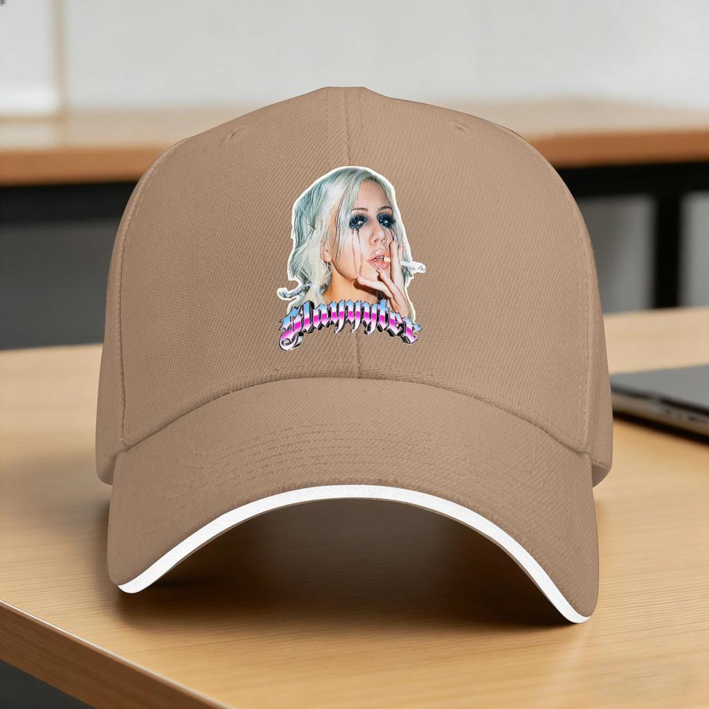 Summer Casual Baseball Cap Slayyyter Face Central Outdoor Gym Hip Hop Hats For Couple Women Y2K Cute Snapback Cap