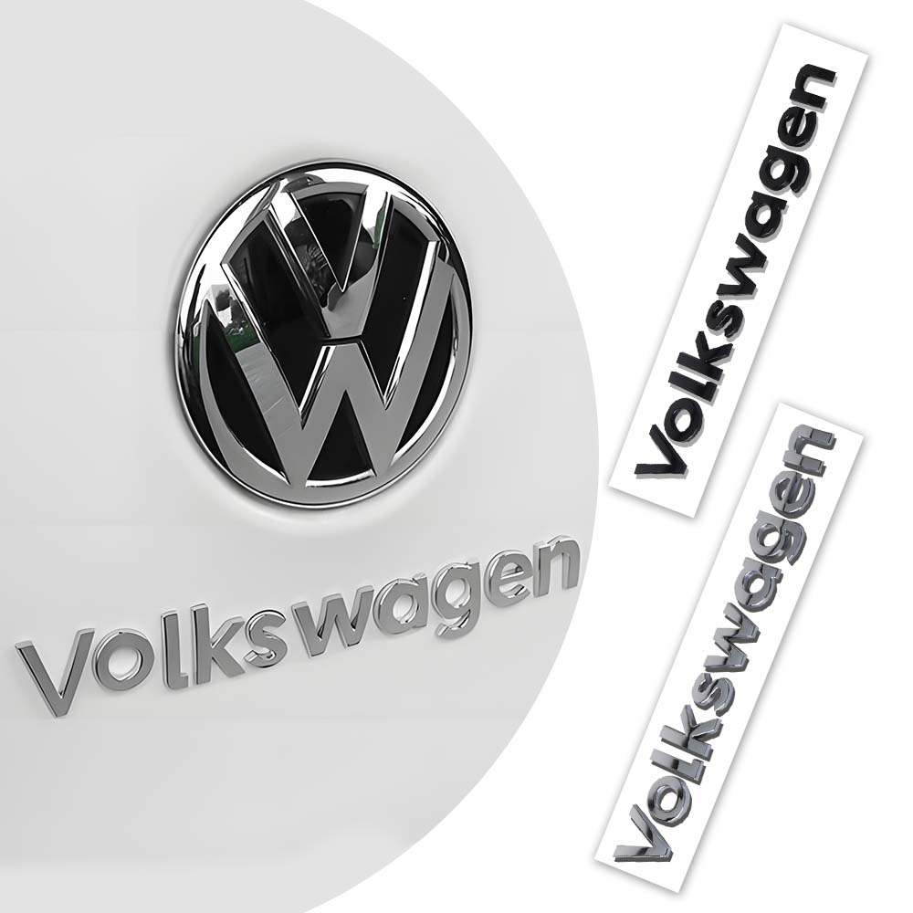 For Volkswagen Golf Passat VW Mk4 Tiguan Mk7 Jetta GTI Polo Touran B6 1pcs ABS 3D Car Letter Rear Trunk Emblem Sticker Valve Cap zh5