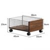 Under Sink Rolling Laundry Hamper Large Capacity Dirty Clothes Basket with Wheels Mobile Bathroom Organizer Bedroom Laundry Room