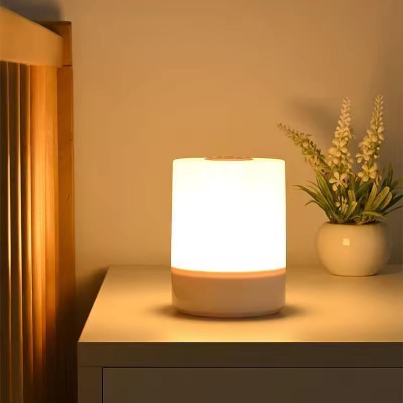 USB Touch Night Lamp LED Lamp Remote Control Switch Rechargeable Three Colors Lights Bedroom Portable Table Bedside Night Lamp