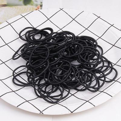 100 nahtlose Haarkordeln in Volltonfarbe, Vogeltasche, Gummiband, hochelastische Haarschlaufe, Stirnband, Haar-Accessoire für Damen