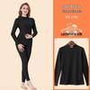 Women's Cashmere Silk Fleece Lined Warm Underwear Set for Autumn/Winter - Thickened for Middle-Aged and Elderly