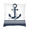 Pirate Map Nautical Sea Print Square Pillowcover Home Decor Skull Sailor Cushions Throw Pillow Living Room Doublesided Printing