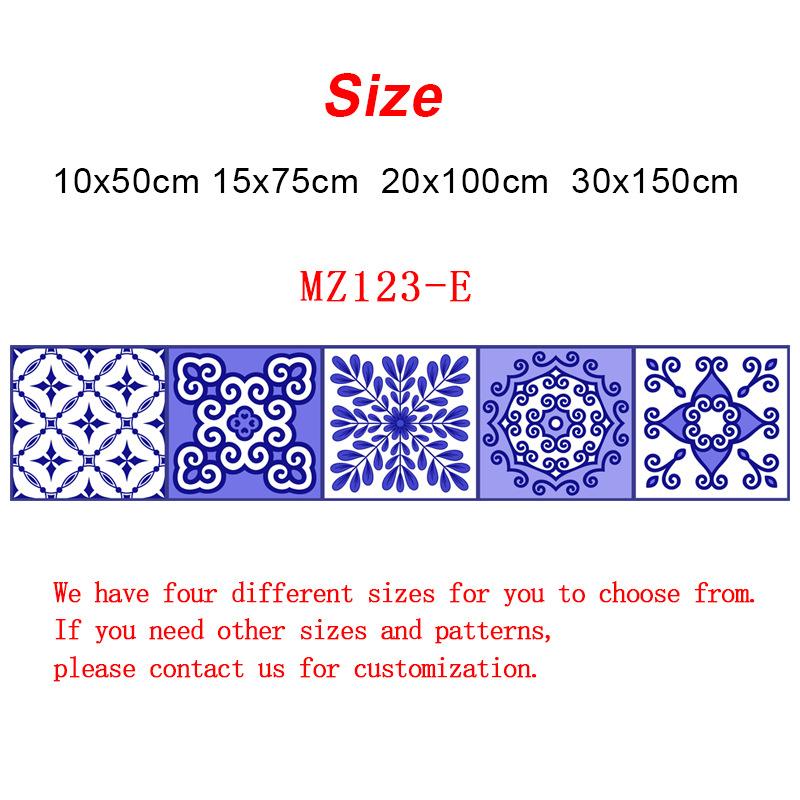 

Фиолетовый цветочный узор, полоса, плитка, стикер на стену, кухня, ванная комната, мебель, ремонт, домашний декор, обои, художественная роспись 30cmx150cmx1Pcs