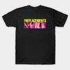 Men Black Print T-shirt The Replacements Rock Revival No-Cut Transfer Paper Print Cotton Tshirt