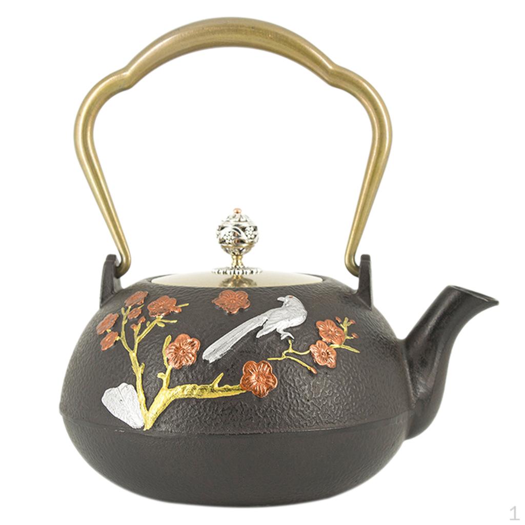 

1.3L Durable Japanese Iron Kettle Teapot Tea Pot , 5, as described