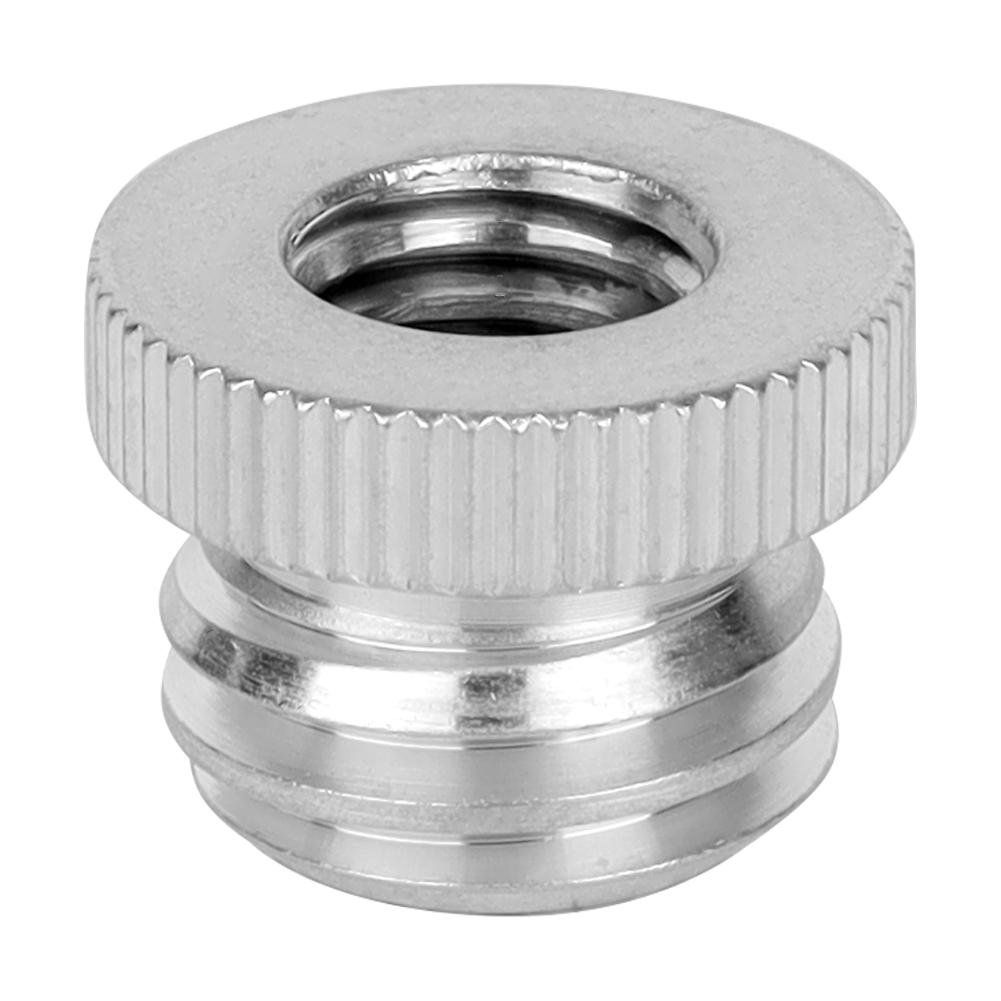Adapter sleeve reduction tripod 3/8" female to 5/8" male aluminum 13 mm