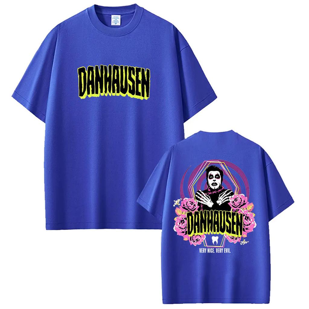 Danhausen Very Nice Very Evil Graphic T Shirts Mens Vintage Fashion Cotton Short Sleeve TShirt Classic Gothic Clothing Tshirt
