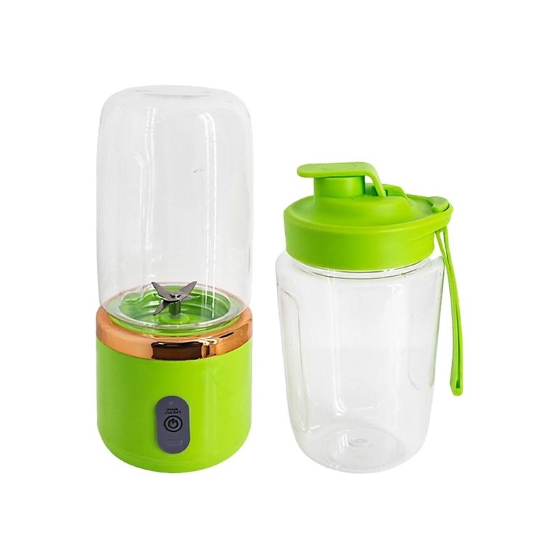 Personal Smoothie Cup Maker Set, Rechargeable Mixing Cup with Extra Drink Cup for Kitchen, Dorm, and Office Use