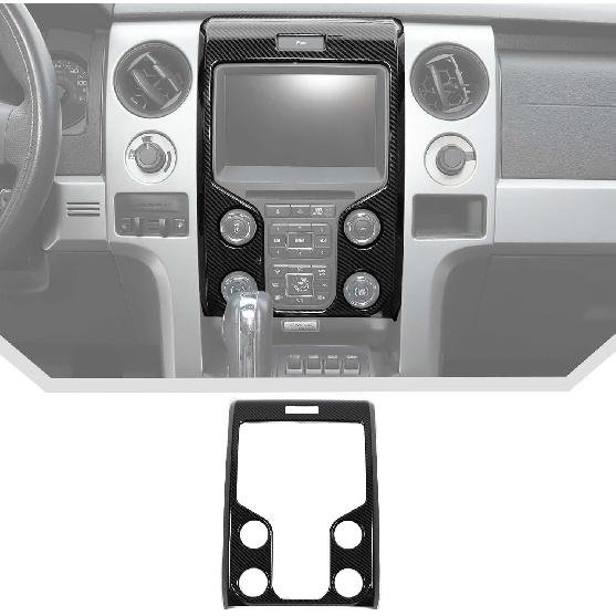 

JeCar for F150 Carbon Fiber Interior Center Console Dash Panel Cover Trim Fit for Ford F150 Raptor 2013-2014 Interior Accessories