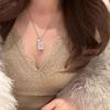 S925 Sterling Silver Micro-set Full Diamond European Style Clavicle Necklace for Women