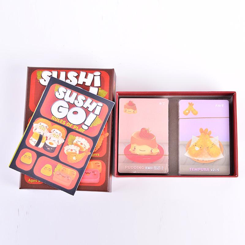 Dziecięca Gra Imprezowa Sushi Go Rodzic-Dziecko - Kooperacyjna Układanka Kartowa