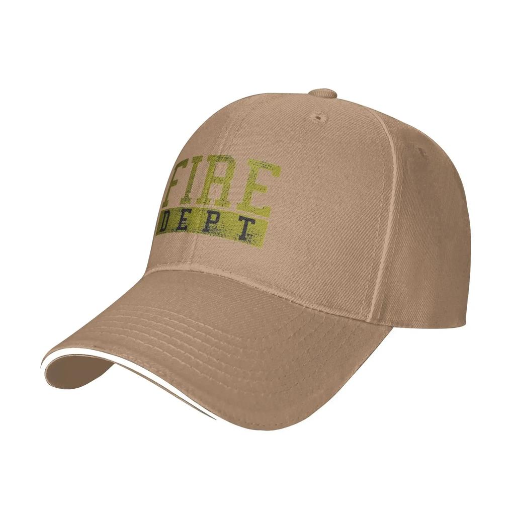 Black Green Fire DEPT Department Hiking Baseball Caps Womens  Adult Male Beach Sunscreen Hat Peaked Cap