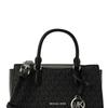 Michael Kors ARDEN ARDEN Logo Print Coated Canvas Shoulder Crossbody Tote Small Women's Black