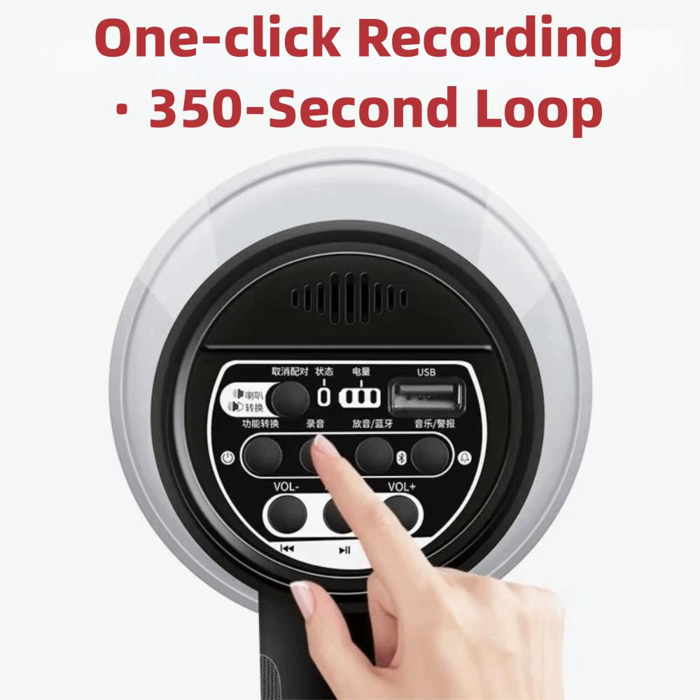 Volume Control Portable Megaphone High Volume Recording Speaker  Public Address