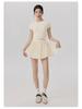Women's High-Waisted Sports Skirt with Tennis Pocket, Accordion Pleats, Built-In Safety Shorts, and Anti-Exposure Design