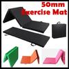 50MM Portable Anti Slip Foam Gymnastic Mat Leather Yoga Gymnastic Tumbling Mattress Gym Mat Foldable Exercise Mat