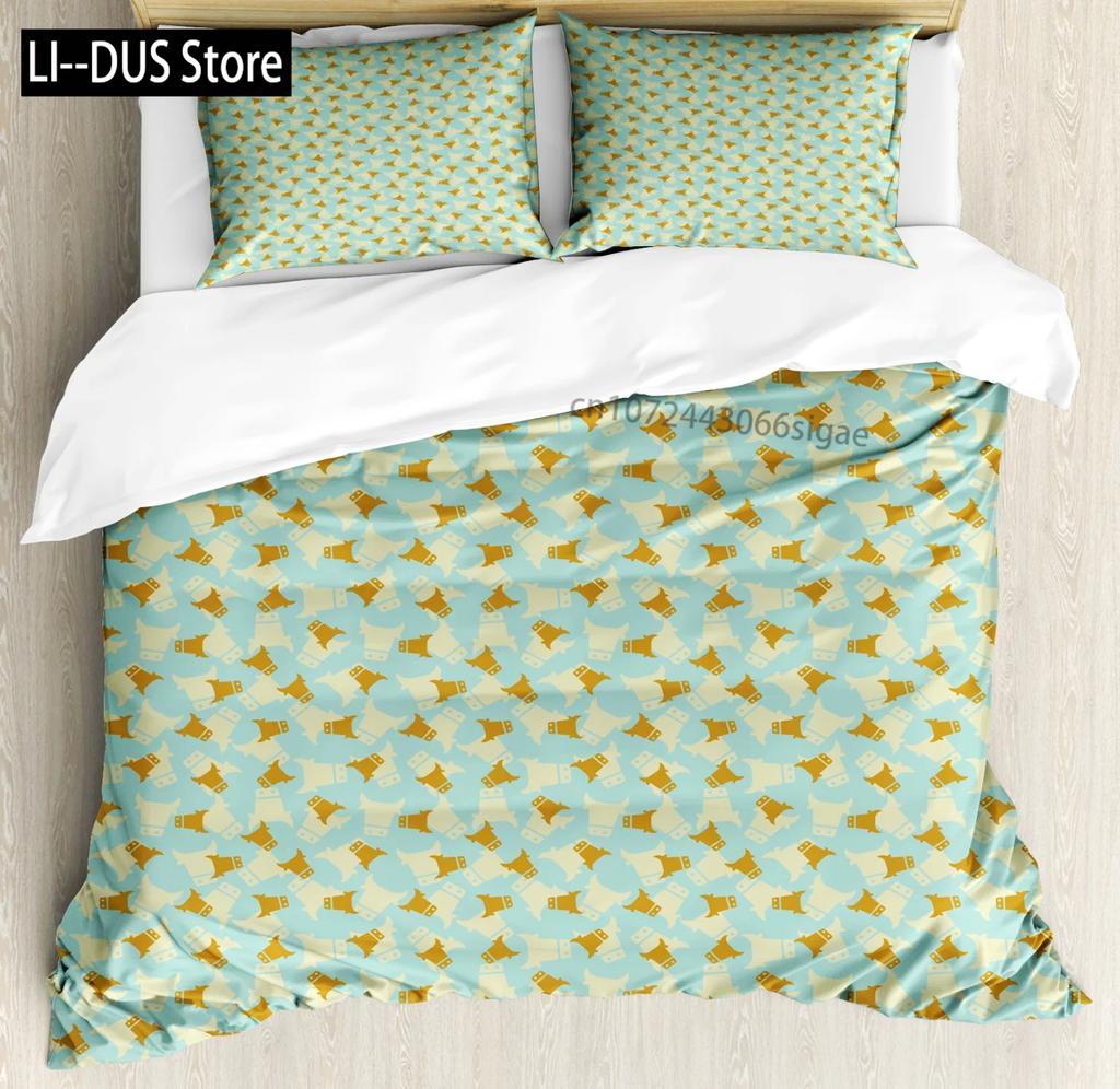 Comforter Cute Milk Cow Print Twin King Queen Microfiber Cartoon Cattle Bedding Set Farmhouse Animal Theme Comforter