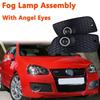 Fog Lamp Assembly Front Bumper Grille Lower Angel Eyes Lamp for Golf 5 Jetta MK5/GLI 2004-2009 Car Accessories