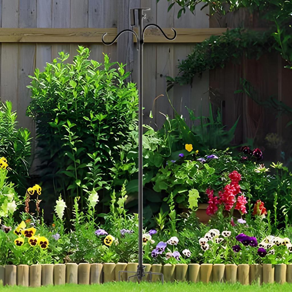 Bird Feeder Pole Heavy Duty Bird House Pole Mount Kit Adjustable Height Birdhouse Mounting Post Support Rod For Wind Chimes