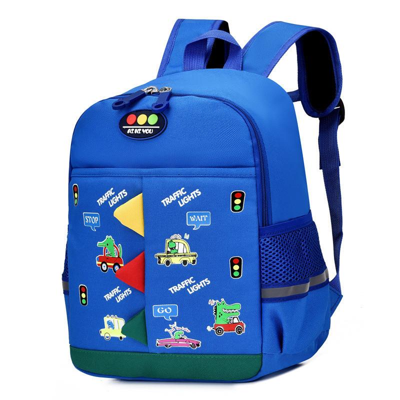 Stylish Boys Girls Cartoon Backpack Breathable Lightweight Oxford Fabric Bag