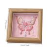French 3D Embroidery DIY Material Kit Handmade Beaded Butterfly Picture Frame Holiday Gifts for Friends