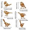 New Rustic Style Metal Birds Statue Metal Ornament Metal Bird Ornament Sculpture Iron Art Birds Patio