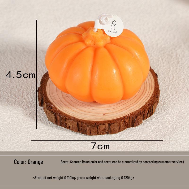 Handmade Halloween Pumpkin Scented Candle - Party Favor & Gift Fragrance Ornament