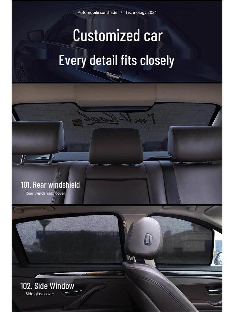 AION V T-Rex Car Window Magnetic Sunshade: UV Protection, Heat Insulation, Side Window Mesh