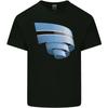 Gekräuselte Botswana Flagge Batswana Tag Fußball Kinder T-Shirt Kinder