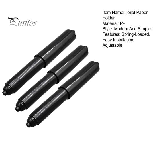 3Pcs Toilet Paper Holder Convenient Spring-Loaded Easy Installation Replacement Adjustable Toilet Paper Roller