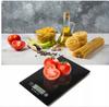 Waga Kuchenna Elektroniczna Czarna Szklana Lcd Cyfrowa Dokładna Płaska 5Kg