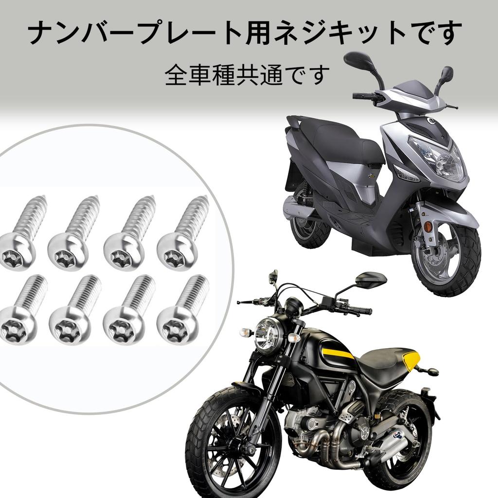 Kennzeichenschrauben [54 Stück] Diebstahlsichere Schrauben, Sicherheitsschrauben, Edelstahl-Schraubenwerkzeuge, Kennzeichenschraubenzubehör für alle Modelle